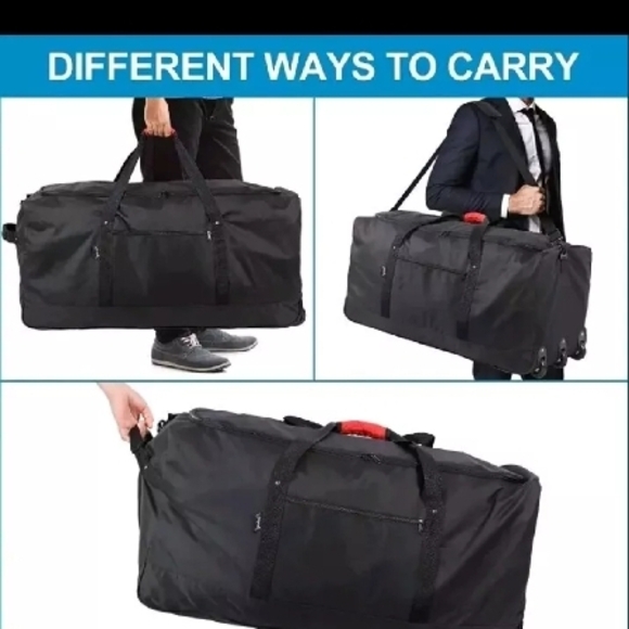 Finnhomy 120L Folding 3 Wheeler Travelng Bag - Picture 6 of 11